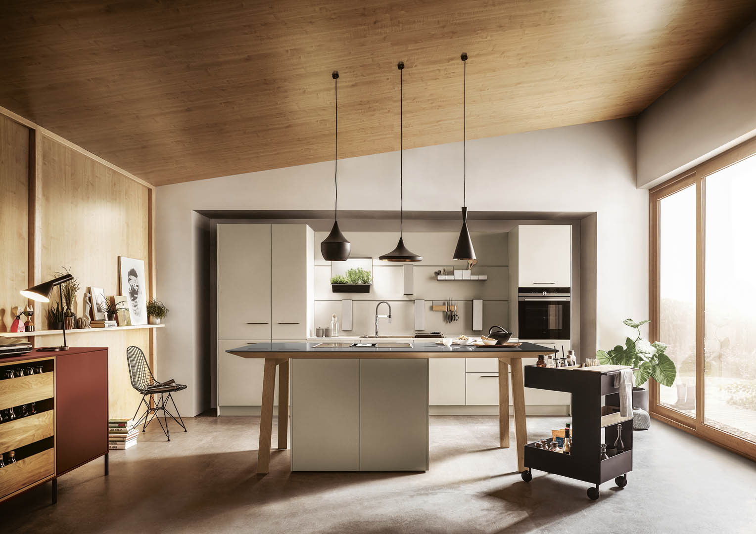 Cocina nx680 madera natural veta expresiva carácter arquitectónico next125