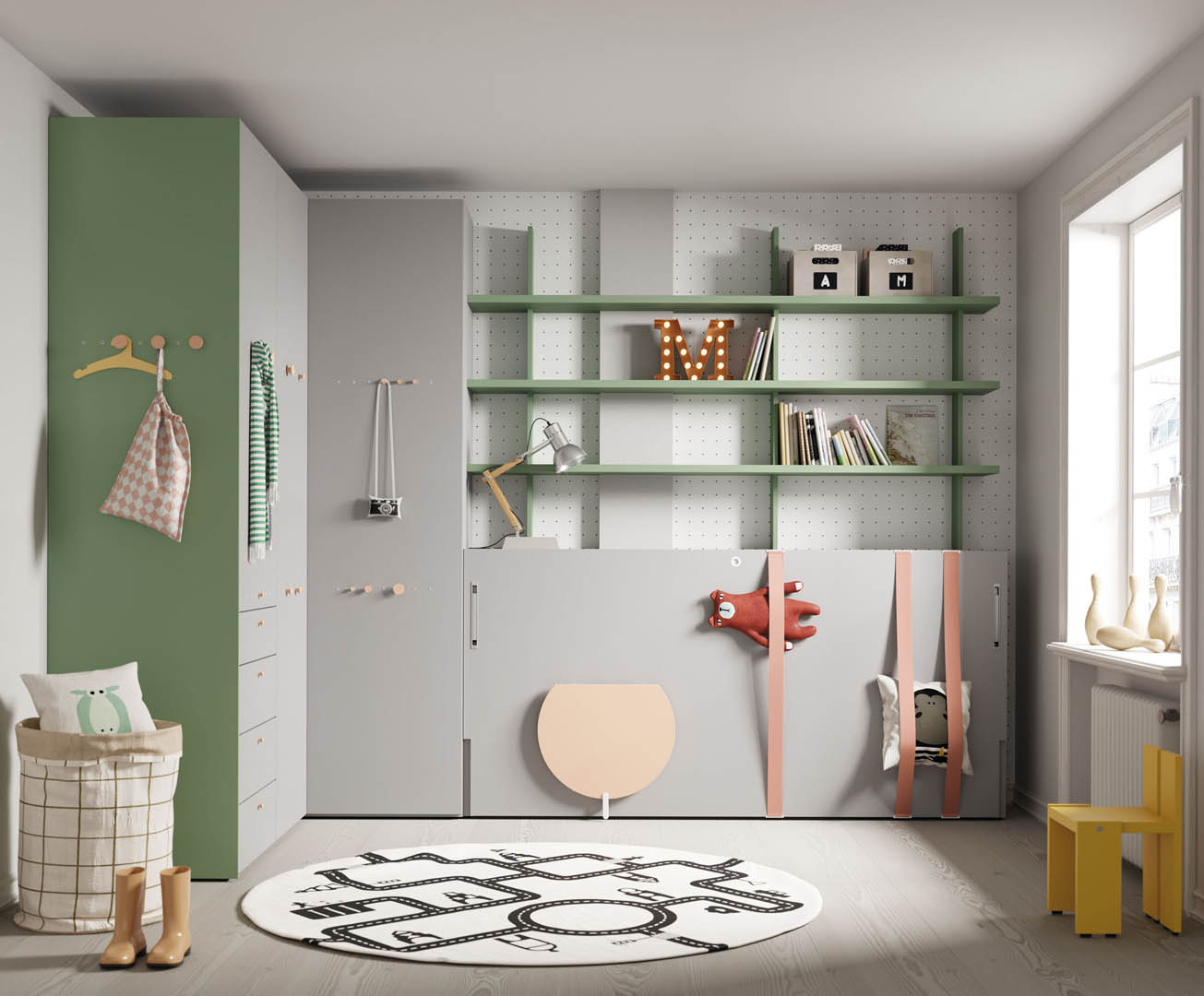 Jotajotape compact bed integrated storage youth room Costa del Sol