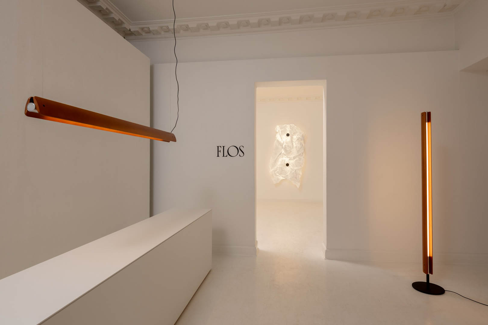 Flos lighting - Lámpara de mesa Taccia cristal y acero