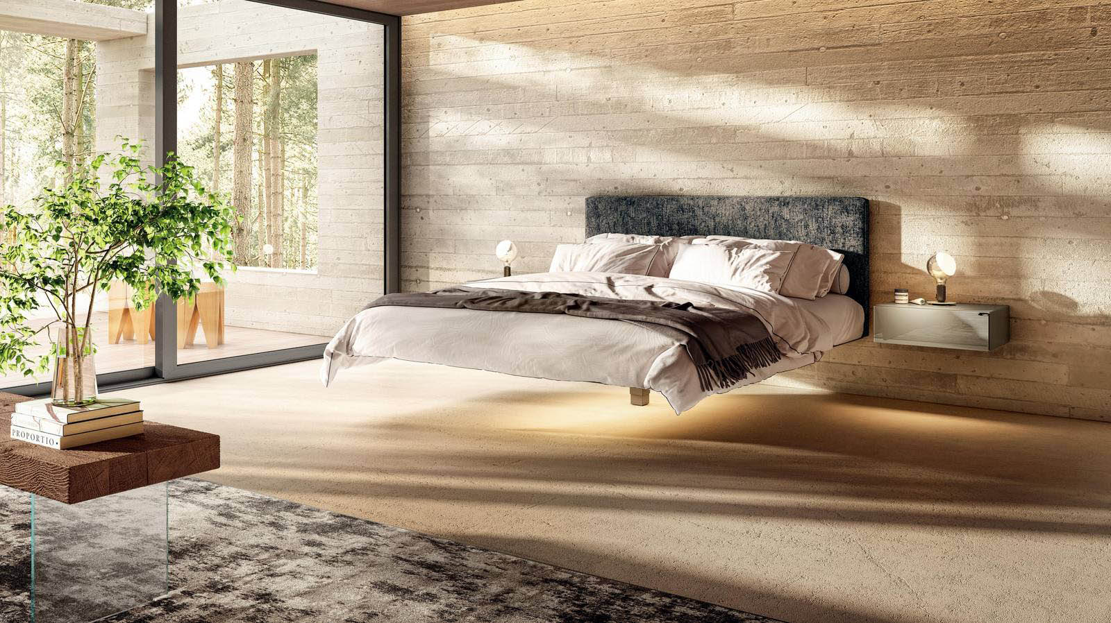 Lago mobiliario italiano - Estantería Air modular transparente