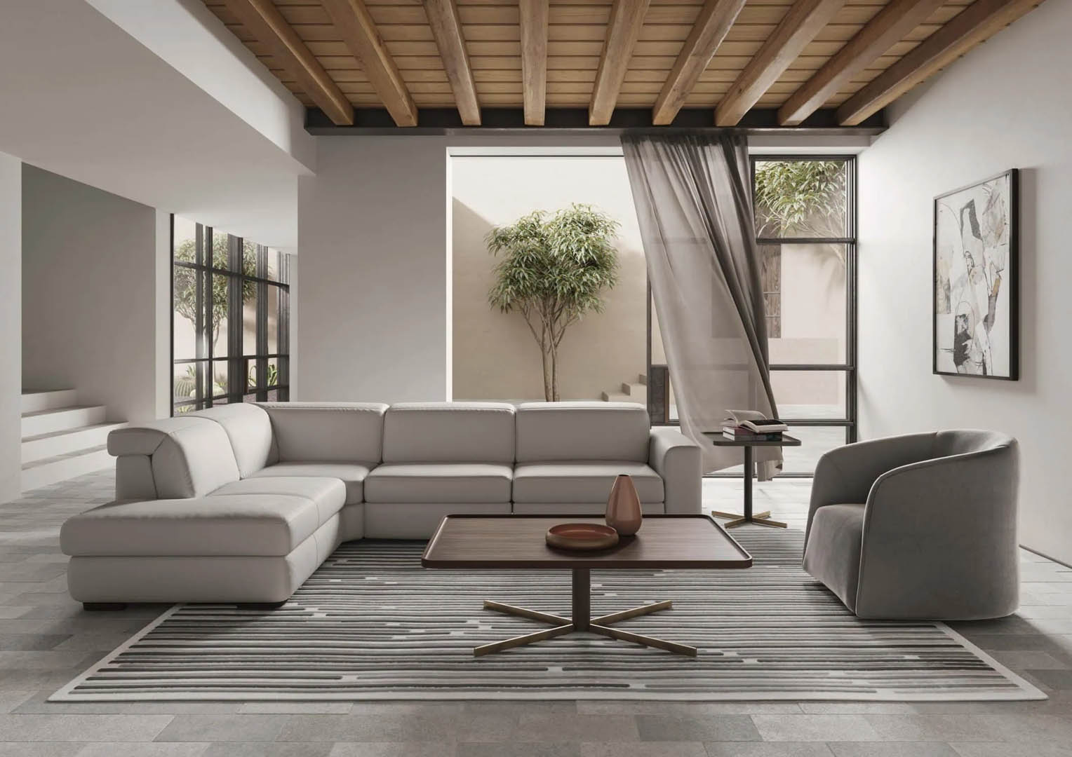Natuzzi mobiliario - Sillón reclinable con mecanismo eléctrico